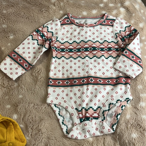 Carters 3 piece lot of long sleeve bodysuits size 3 months - Picture 4 of 6